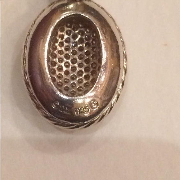 david yurman oval pave diamond necklace - Picture 2 of 8